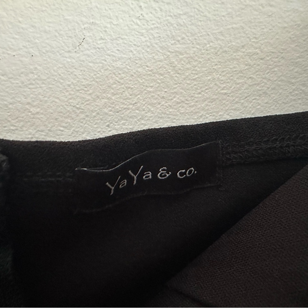 YaYa & Co. Black maxi strapless corset dress